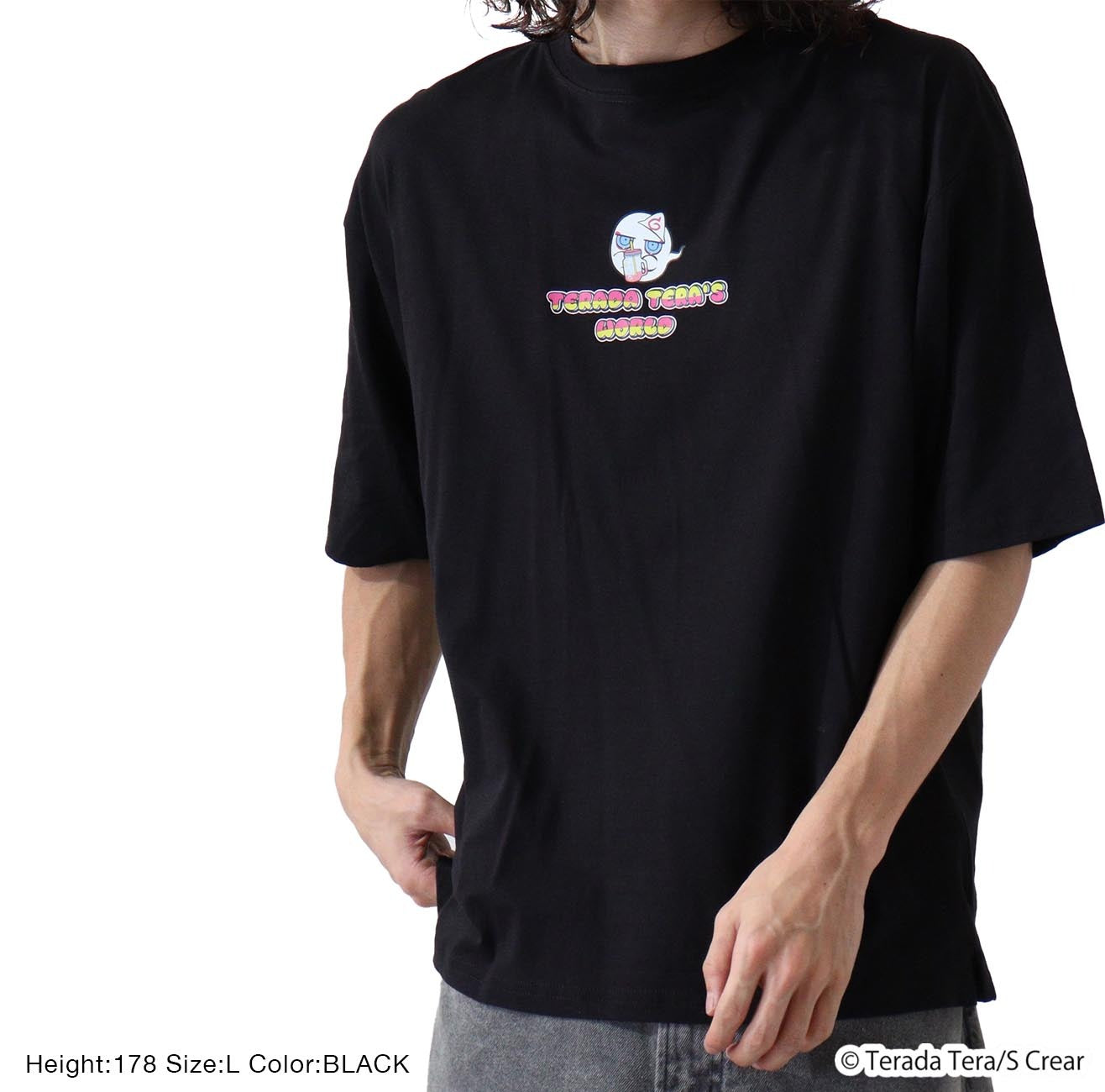 寺田てら Tシャツ イラスト ビックT 半袖 オーバーサイズ クリエイター イラストレーター tt1132-395