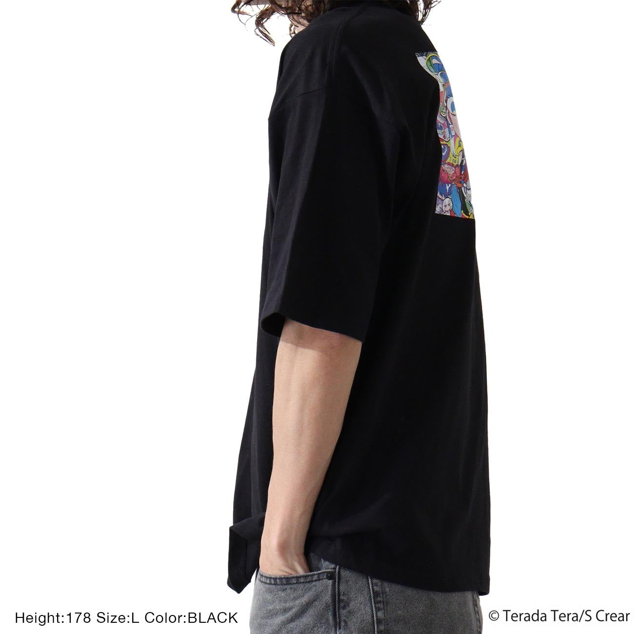 寺田てら Tシャツ イラスト ビックT 半袖 オーバーサイズ クリエイター イラストレーター tt1132-395