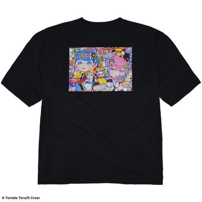 寺田てら Tシャツ イラスト ビックT 半袖 オーバーサイズ クリエイター イラストレーター tt1132-395
