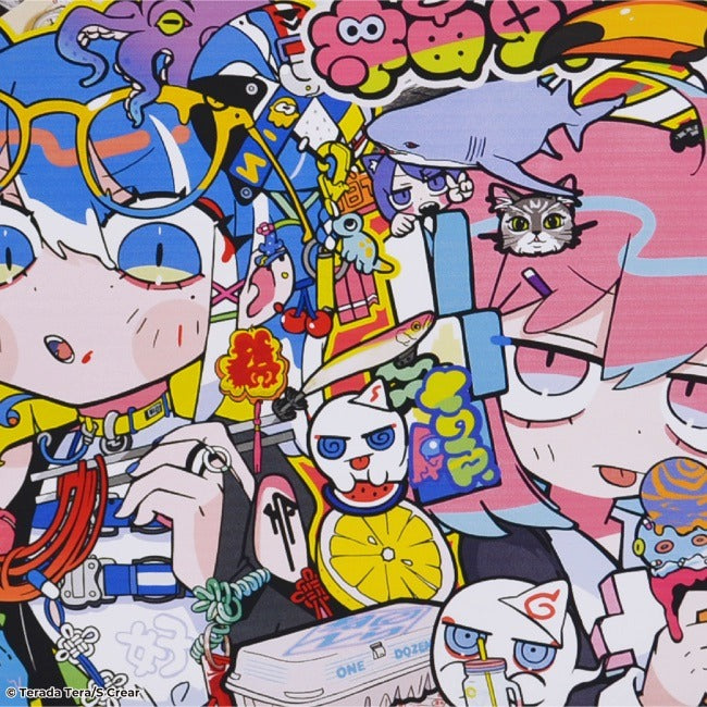 寺田てら Tシャツ イラスト ビックT 半袖 オーバーサイズ クリエイター イラストレーター tt1132-395
