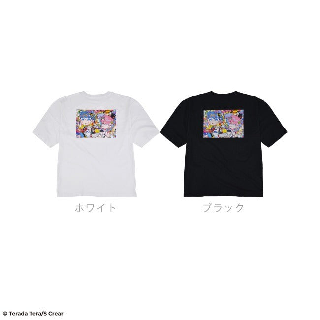 寺田てら Tシャツ イラスト ビックT 半袖 オーバーサイズ クリエイター イラストレーター tt1132-395