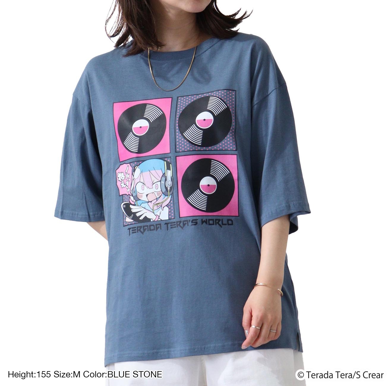 寺田てら Tシャツ トップス イラスト ビックT 半袖 オーバーサイズ クリエイター イラストレーター tt1132-396