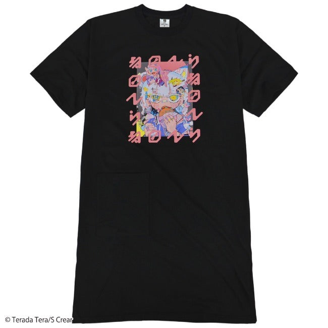 寺田てら Tシャツ トップス イラスト スーパービックT 半袖 オーバーサイズ クリエイター イラストレーター tt1132-397