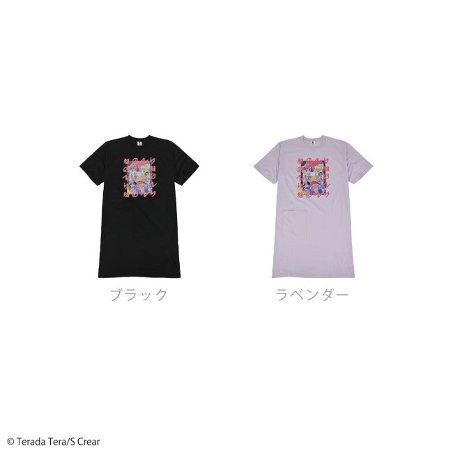 寺田てら Tシャツ トップス イラスト スーパービックT 半袖 オーバーサイズ クリエイター イラストレーター tt1132-397