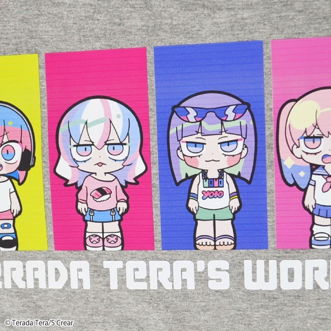 寺田てら Tシャツ イラスト スーパービックT 半袖 オーバーサイズ クリエイター イラストレーター tt1132-399