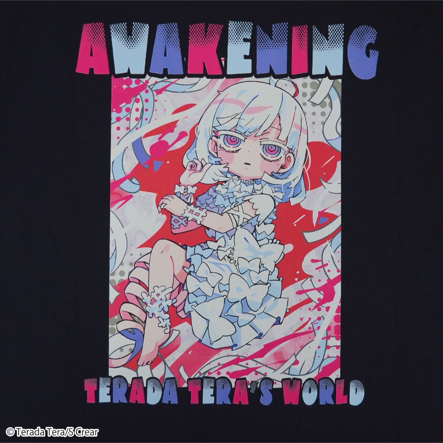 寺田てら Tシャツ ロンT プリント トップス 長袖 tt1243-98