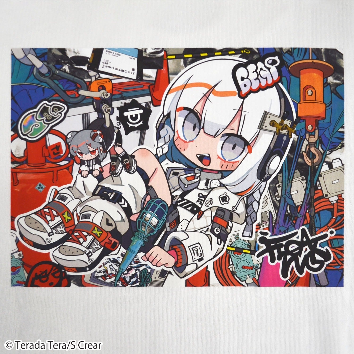 寺田てら 半袖 Tシャツ トップス プリント イラスト イラストレーター tt1442-370