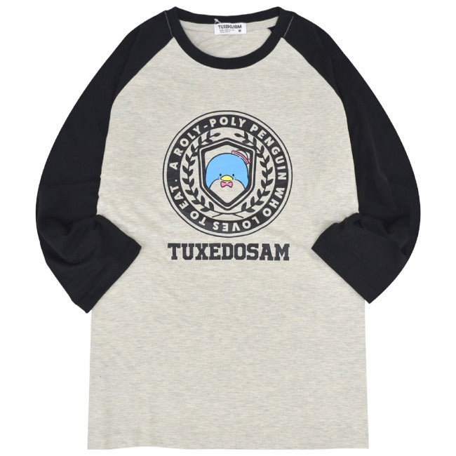 タキシードサム Tシャツ 長袖 ロンT 七分袖 ラグラン サンリオ キャラクターズ プリント メンズ レディース tx1243-27