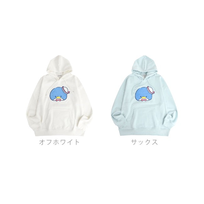 タキシードサム パーカー 裏起毛 オーバーサイズ 刺繍 ロゴ サンリオ キャラクターズ メンズ レディース tx1344-166