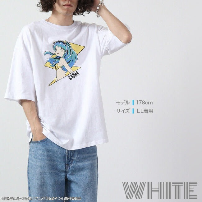 うる星やつら ラムちゃん 小学館 アニメ 漫画 Tシャツ ビックシルエット 半袖 トップス プリント uy1132-320