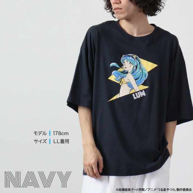 うる星やつら ラムちゃん 小学館 アニメ 漫画 Tシャツ ビックシルエット 半袖 トップス プリント uy1132-320