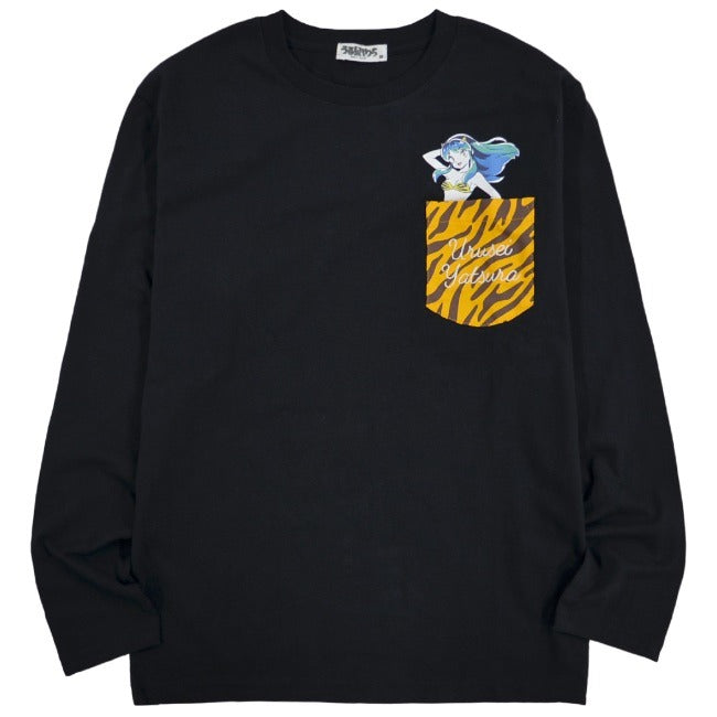 うる星やつら Tシャツ ロンT 長袖 アニメ 小学館 ラムちゃん 虎柄 刺繍 プリント uy1223-722