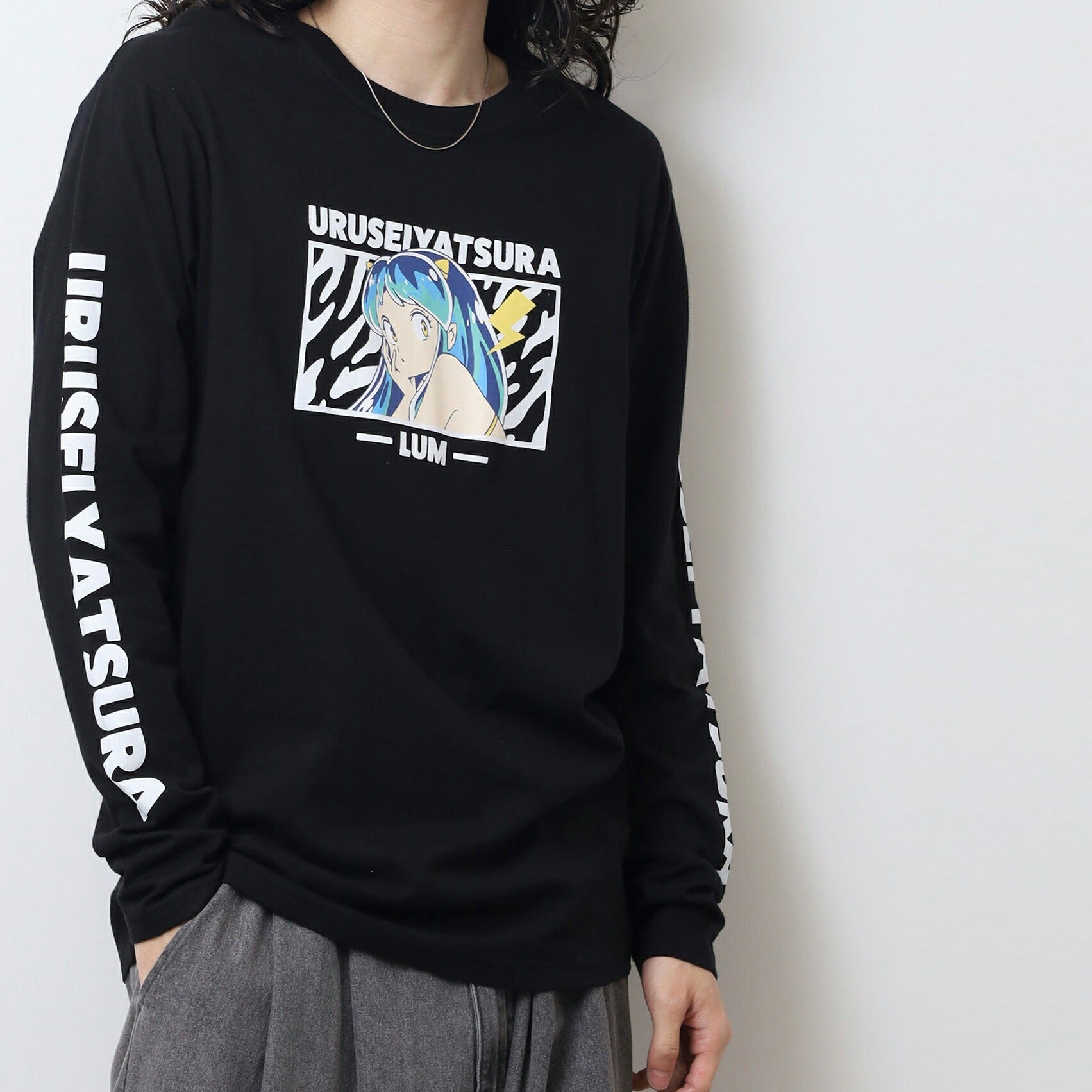 うる星やつら Tシャツ ロンT 長袖 トップス ラムちゃん 漫画 アニメ キャラクター 春 秋 uy1251-12