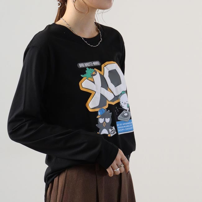 バッドばつ丸 長袖 Tシャツ カジュアル サンリオキャラクターズ xo1241-20