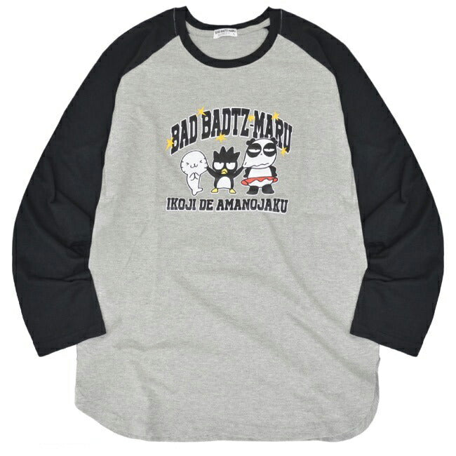 バッドばつ丸 裏毛 ビッグシルエット 刺繍 トレーナー サンリオキャラクターズ xo1241-32