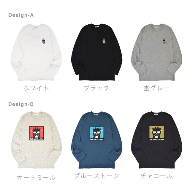 バッドばつ丸 Tシャツ 長袖 ロンT サンリオ キャラクターズ プリント メンズ レディース xo1243-35