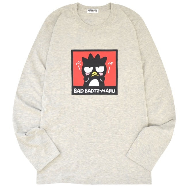 バッドばつ丸 Tシャツ 長袖 ロンT サンリオ キャラクターズ プリント メンズ レディース xo1243-35