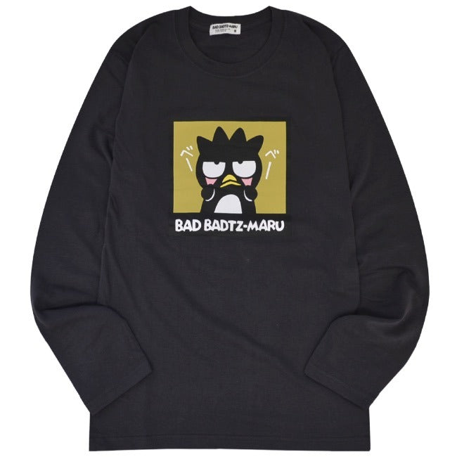 バッドばつ丸 Tシャツ 長袖 ロンT サンリオ キャラクターズ プリント メンズ レディース xo1243-35