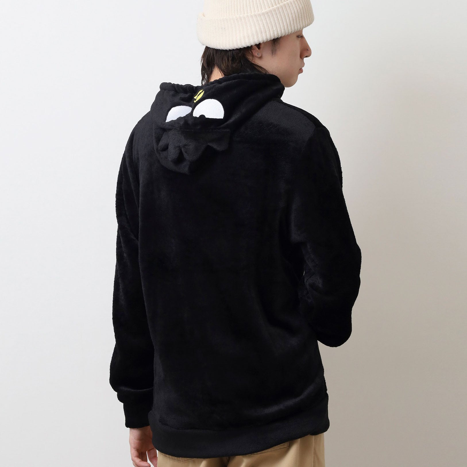 バッドばつ丸 パーカー フリース もこもこ なりきり サンリオ キャラクターズ メンズ レディース xo1344-86