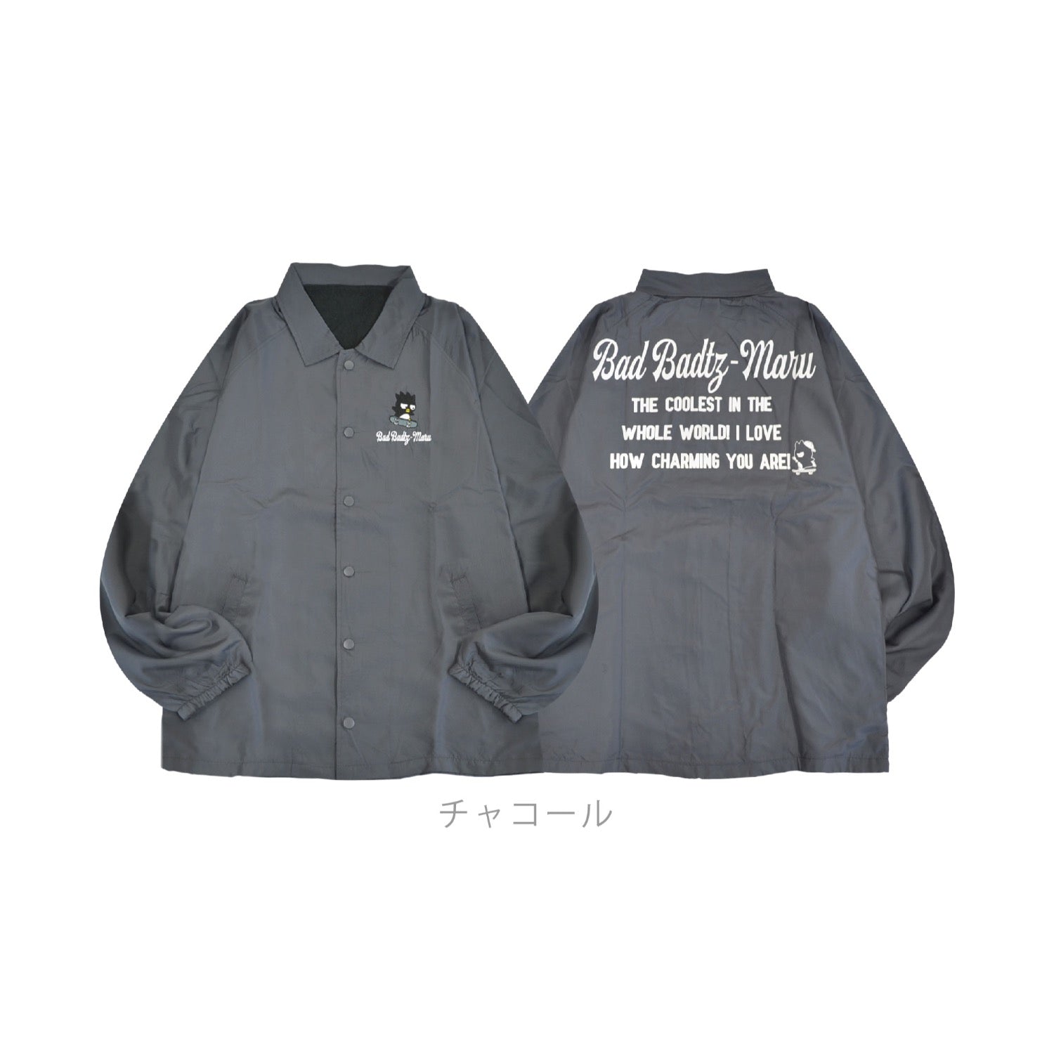 バッドばつ丸 プリントコーチジャケット 長袖 プリント サンリオ キャラクターズ 秋冬 Sanrio xo1853-28