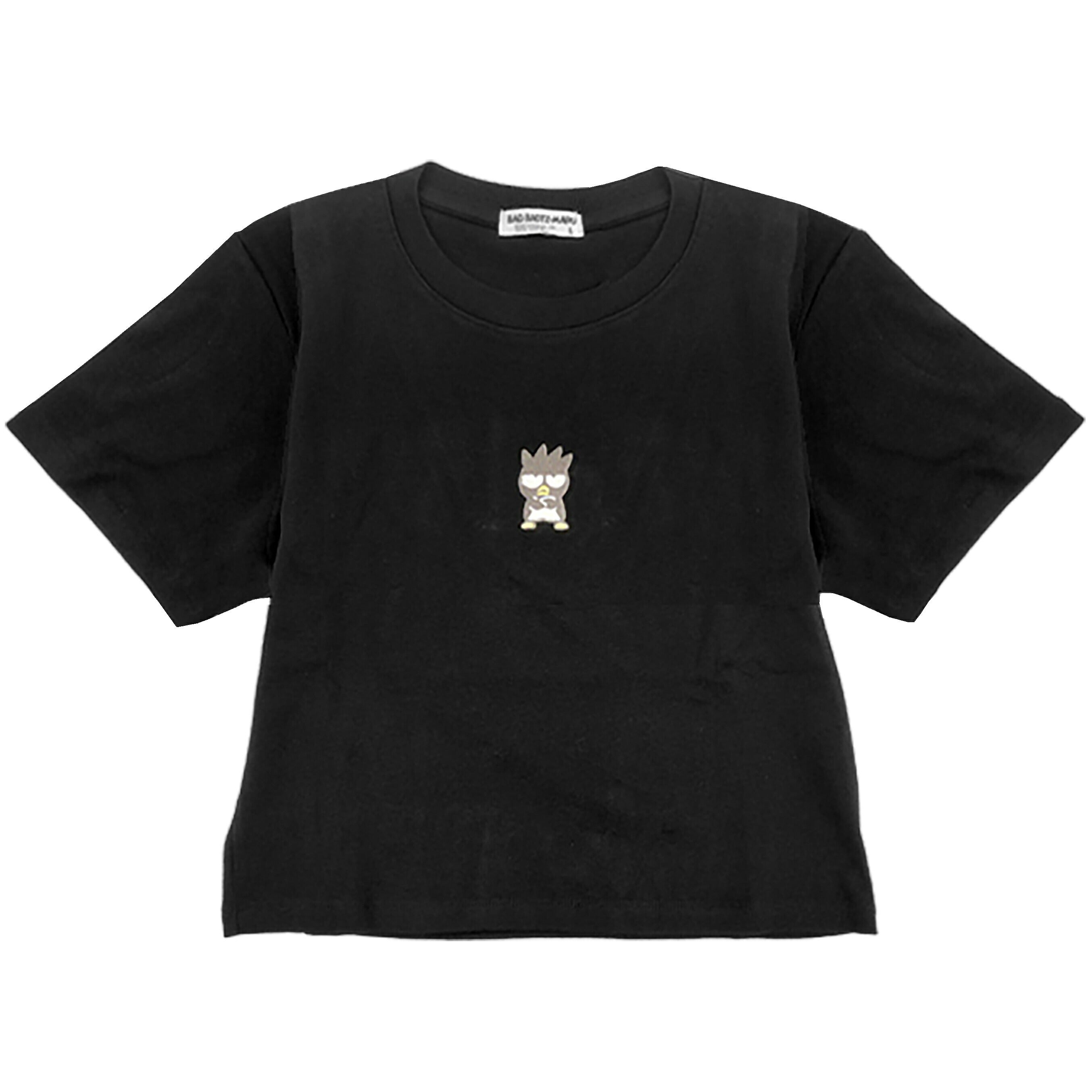 バッドばつ丸 Tシャツ ちびT サンリオ キャラクターズ 刺繍 レディース ショート丈 半袖 xo2142-336