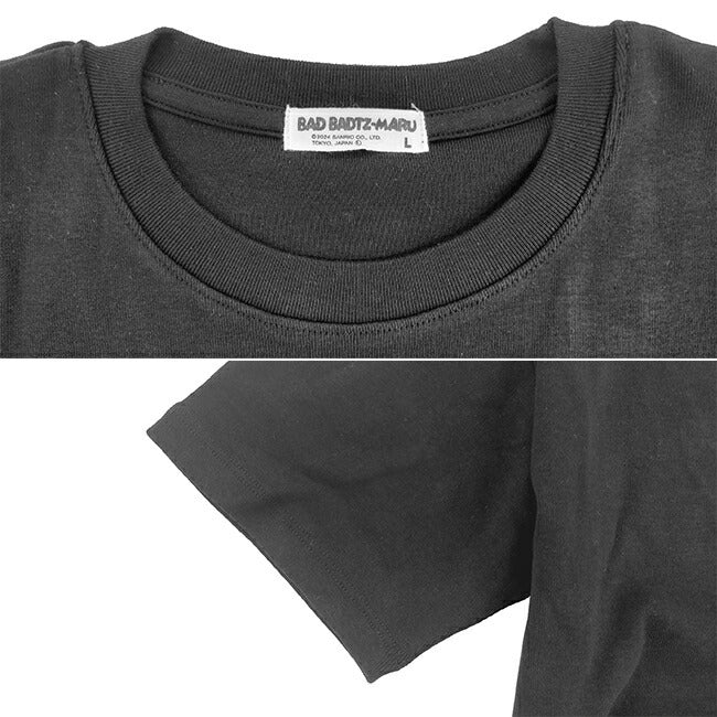 バッドばつ丸 Tシャツ ちびT サンリオ キャラクターズ 刺繍 レディース ショート丈 半袖 xo2142-336