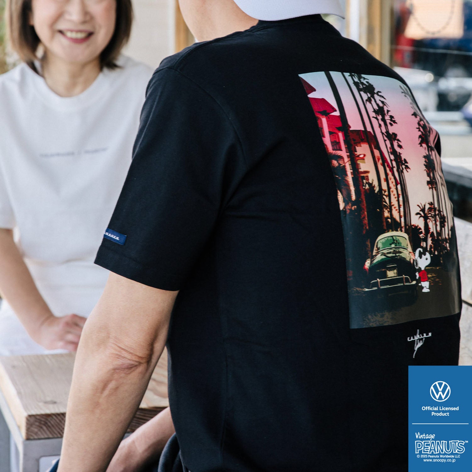 スヌーピー Tシャツ 半袖 フォルクスワーゲン トップス 大人 車 フォト プリント SNOOPY PEANUTS Volkswagen svw1142-268
