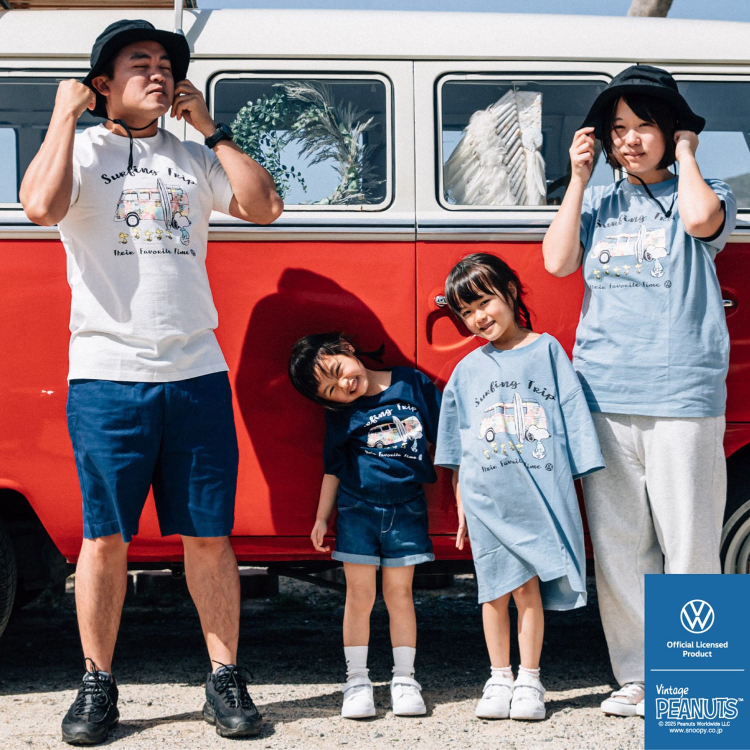スヌーピー Tシャツ 半袖 フォルクスワーゲン トップス 大人 ペアルック 車 SNOOPY PEANUTS Volkswagen svw1142-266