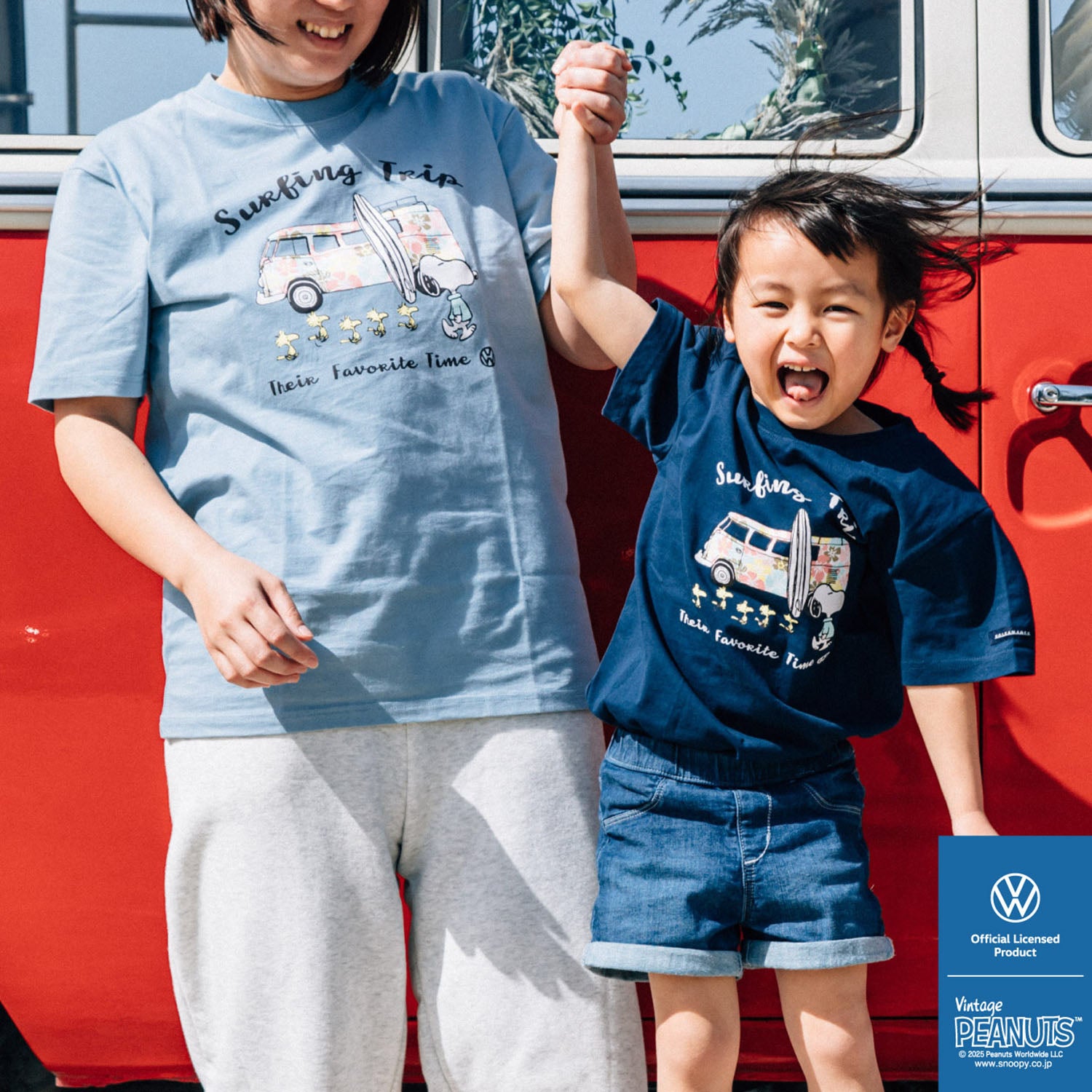 スヌーピー Tシャツ 半袖 フォルクスワーゲン トップス 大人 ペアルック 車 SNOOPY PEANUTS Volkswagen svw1142-266