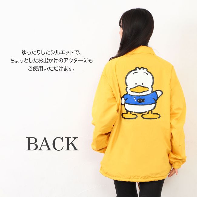 あひるのペックル コーチ ジャケット イエロー アウター 秋 冬　春 スポーツ イベント 観戦 メンズ レディース ap1803-539