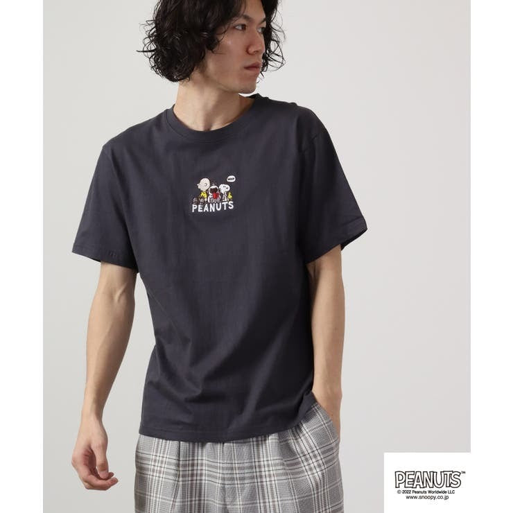 スヌーピー オラフ チャーリーブラウン Tシャツ 半袖 刺繍 SNOOPY PEANUTS s1132-153sp