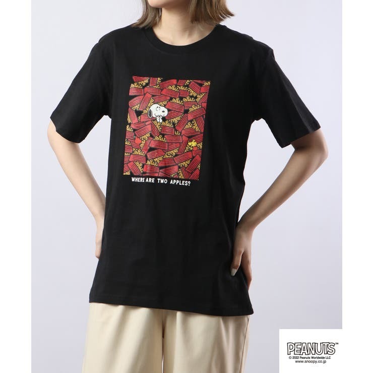 スヌーピー  Tシャツ 半袖 プリント SNOOPY PEANUTS s1132-146sp