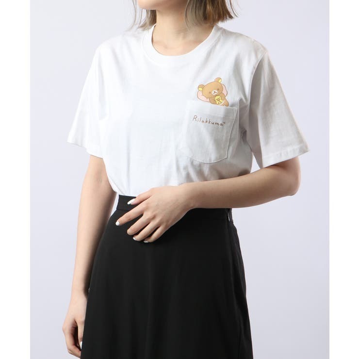 リラックマ サンエックス Tシャツ 半袖 プリント トップス San-X rk1132-244