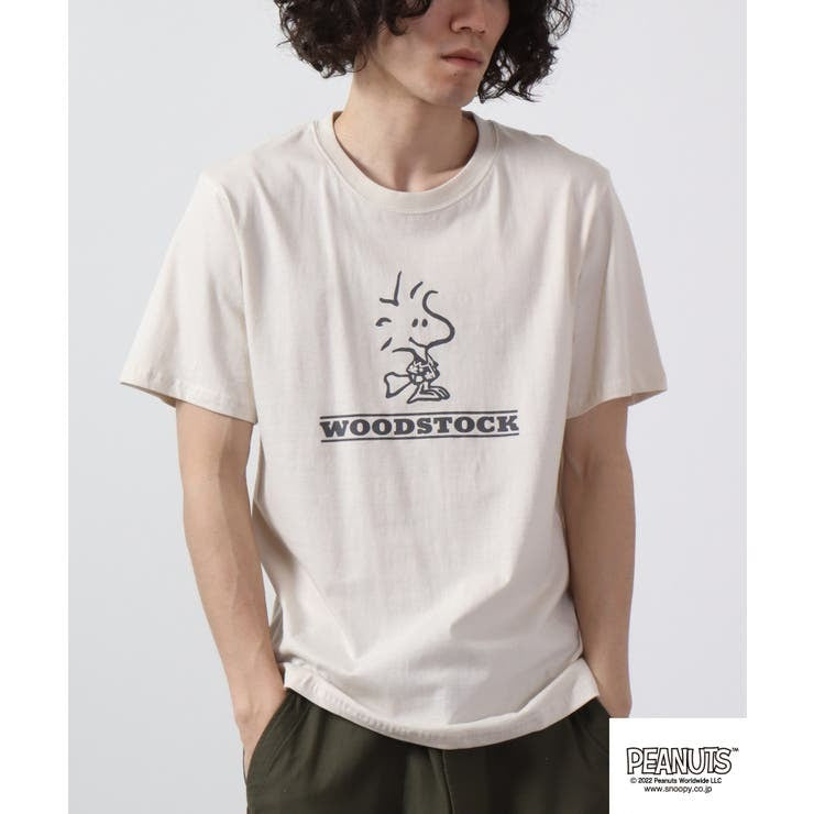 チャーリーブラウン ウッドストック Tシャツ トップス 半袖 ハワイアン SNOOPY PEANUTS s1132-163sp
