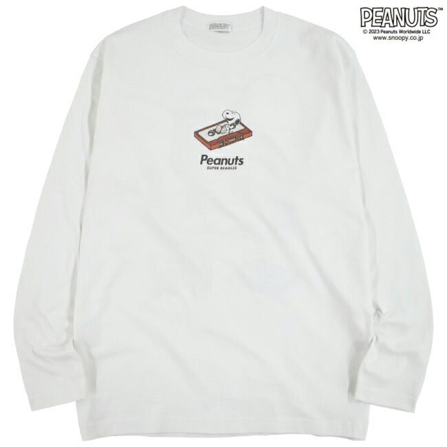 スヌーピー Tシャツ 長袖 ピーナッツ 兄弟 ラジオ ミュージック ロンT SNOOPY PEANUTS 8600pt-sp4