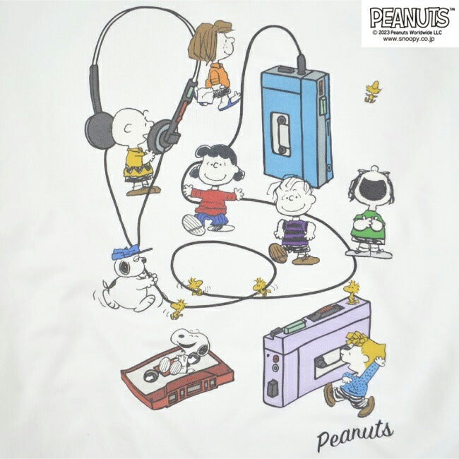 スヌーピー Tシャツ 長袖 ピーナッツ 兄弟 ラジオ ミュージック ロンT SNOOPY PEANUTS 8600pt-sp4
