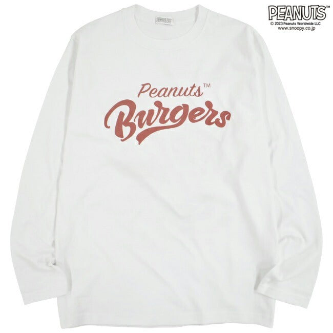 スヌーピー Tシャツ 長袖 ピーナッツ 兄弟 ハンバーガー ロンT SNOOPY PEANUTS 8600pt-sp5