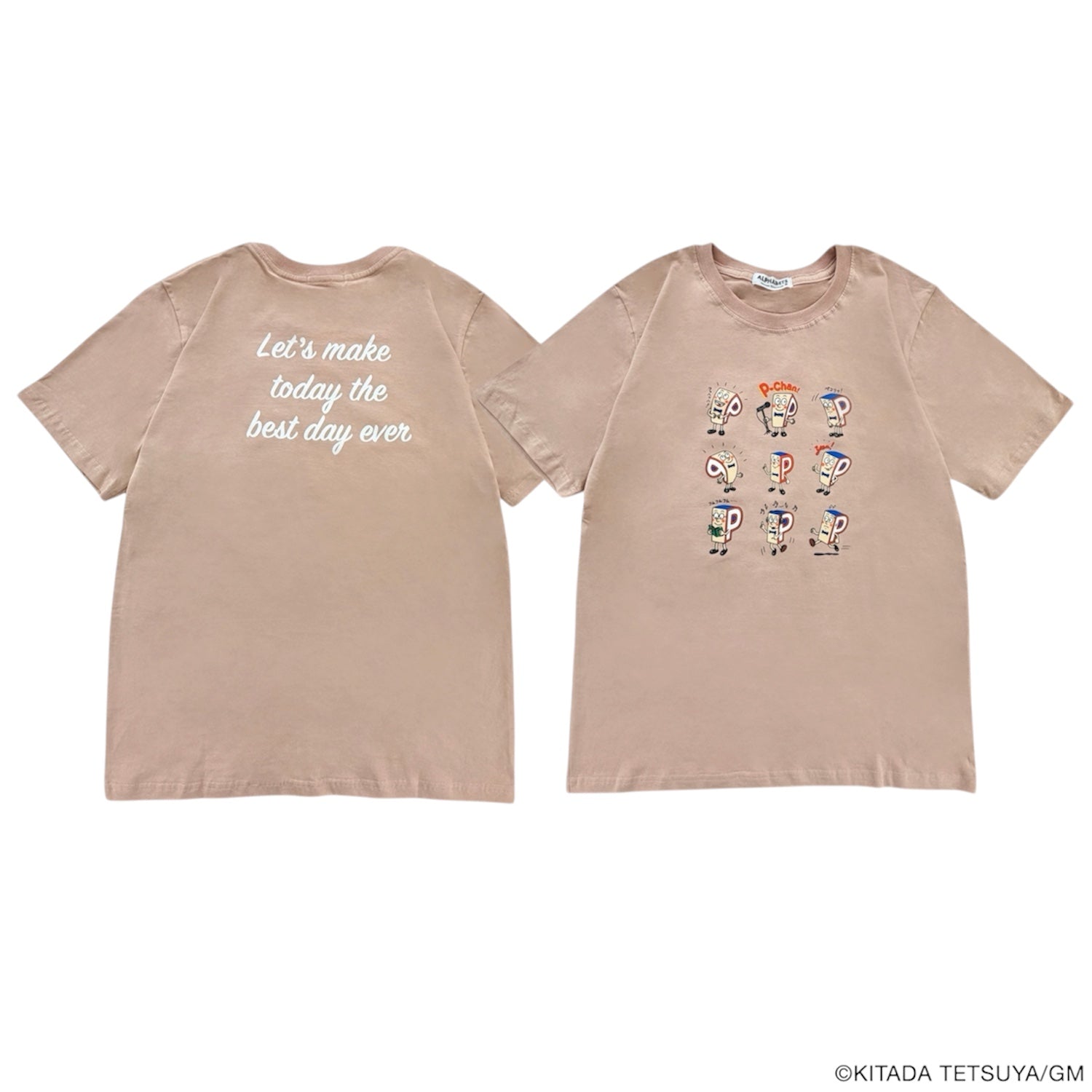 P-chan 9連キャラクタープリントTシャツ メンズ レディース 半袖 綿100％  al1162-298