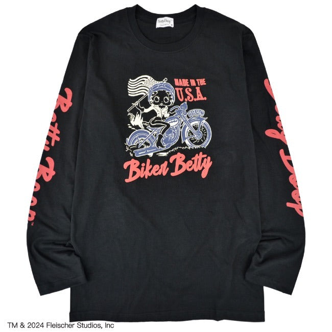 ベティ 長袖 Tシャツ 春秋 カジュアル ベティブープ アメカジ キャラクター be1241-13