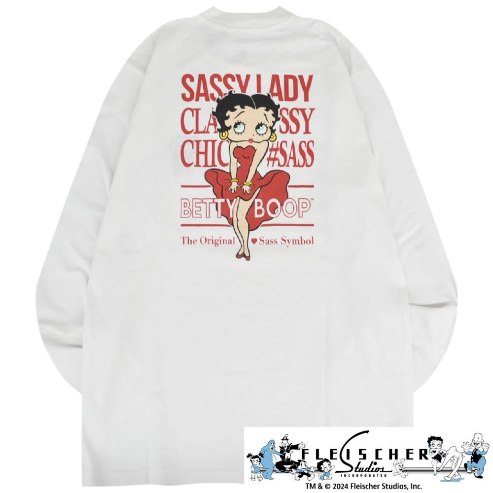 ベティー ブープ Tシャツ 長袖 ロンT BETTY BOOP プリント メンズ レディース be1243-37