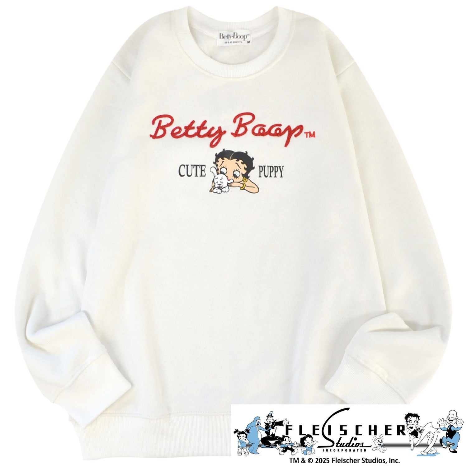 ベティー ブープ トレーナー 裏起毛 刺繍 ロゴ BETTY BOOP メンズ レディース be1344-70