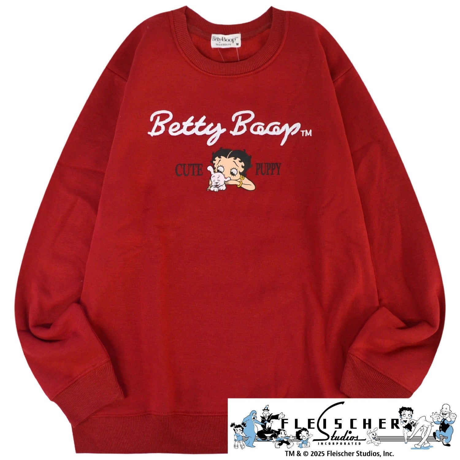 ベティー ブープ トレーナー 裏起毛 刺繍 ロゴ BETTY BOOP メンズ レディース be1344-70