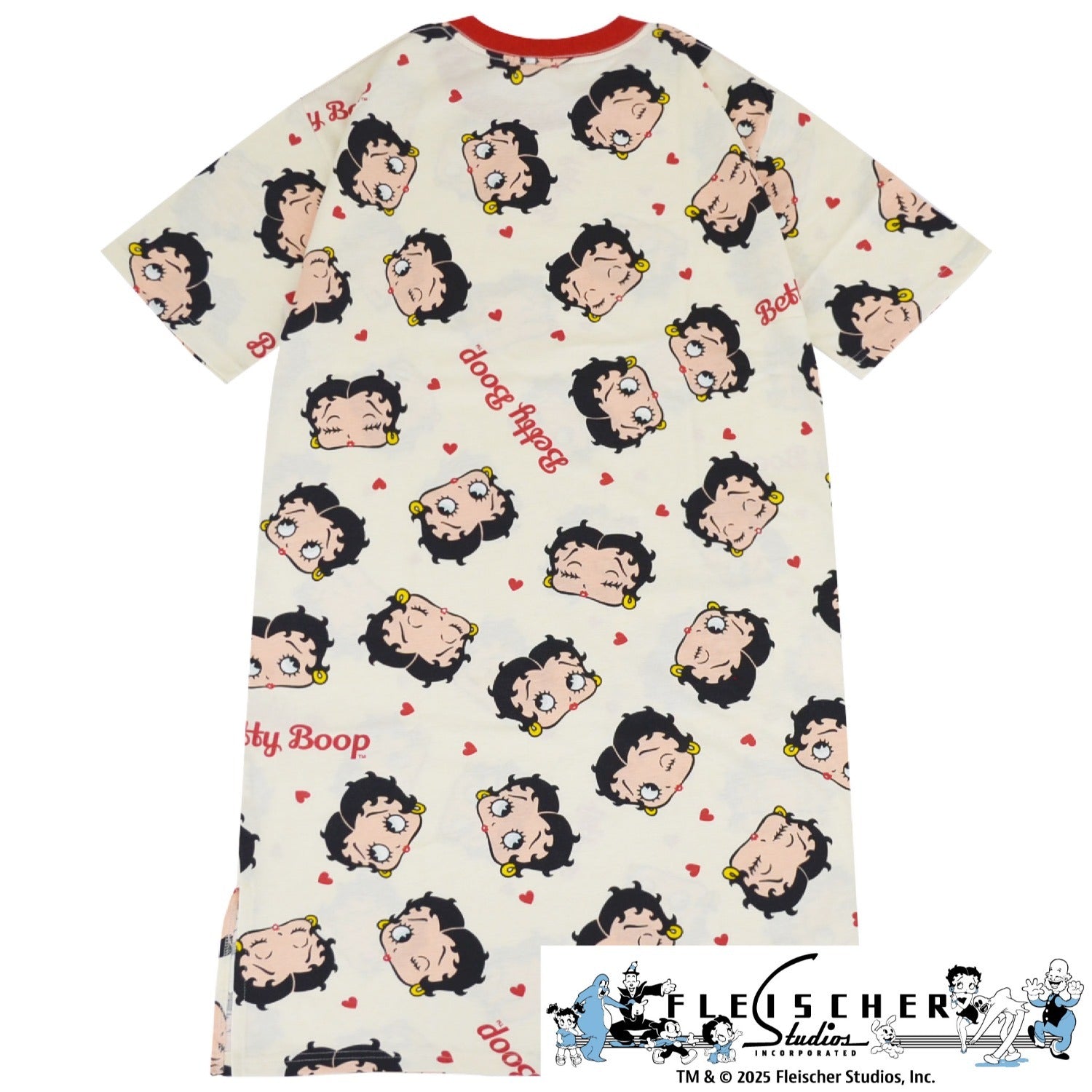 ベティー ブープ Tシャツ ワンピース 半袖 総柄 部屋着 ルームウェアレディース be1752-259
