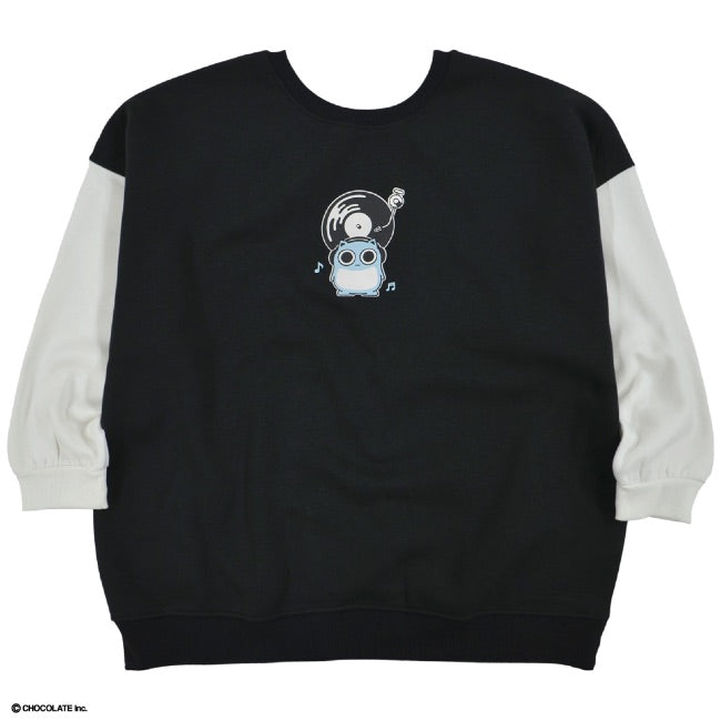 ブルーハムハム トレーナー 裏起毛 スウェット 2WAY プリント SNS 袖 切り替え bh1324-679