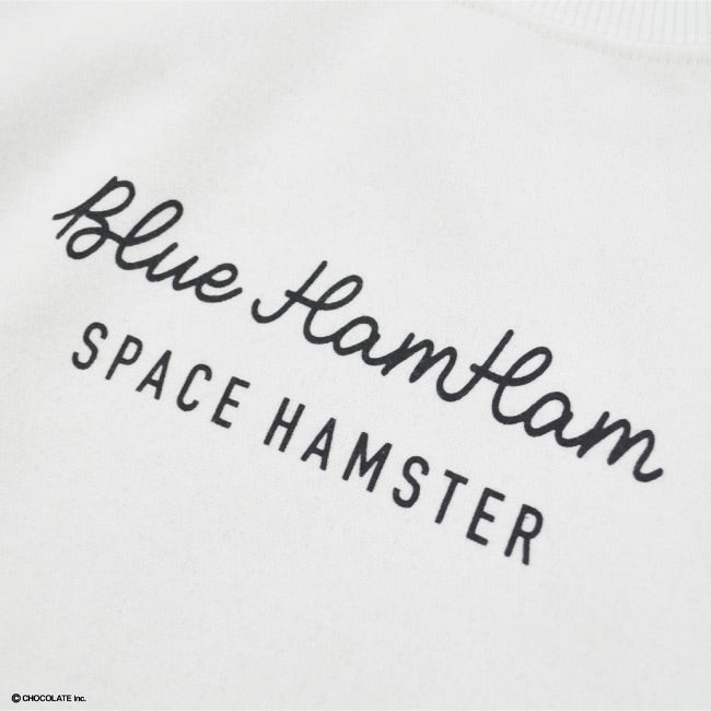 ブルーハムハム トレーナー 裏起毛 スウェット 2WAY プリント SNS 袖 切り替え bh1324-679