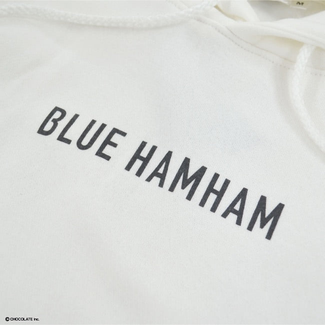 ブルーハムハム パーカー 長袖 スウェット プリント SNS ハムスター 裏起毛 M L LL bh1324-680