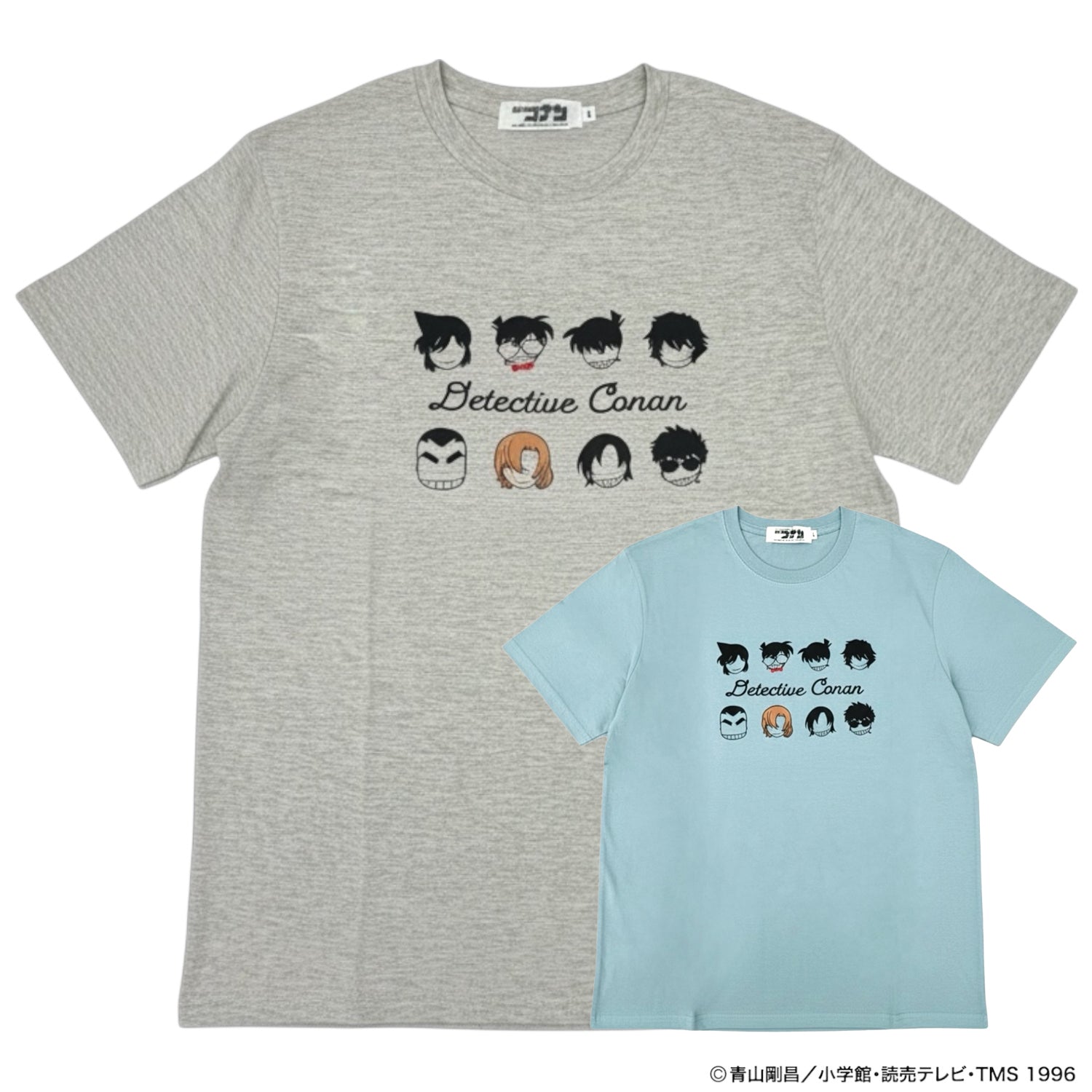 名探偵コナン コナン 映画 アイコン柄 プリント 天竺 半袖 Tシャツ 春夏 トップス アニメ 漫画 小学館 cn1162-293