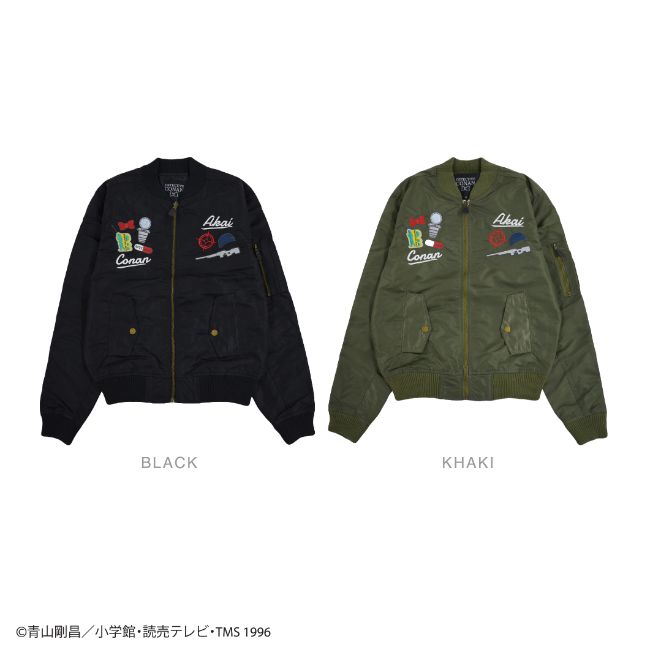 名探偵コナン MA-1 ジャケット 江戸川コナン 赤井秀一 刺繍 メンズ M L LL cn1801-35