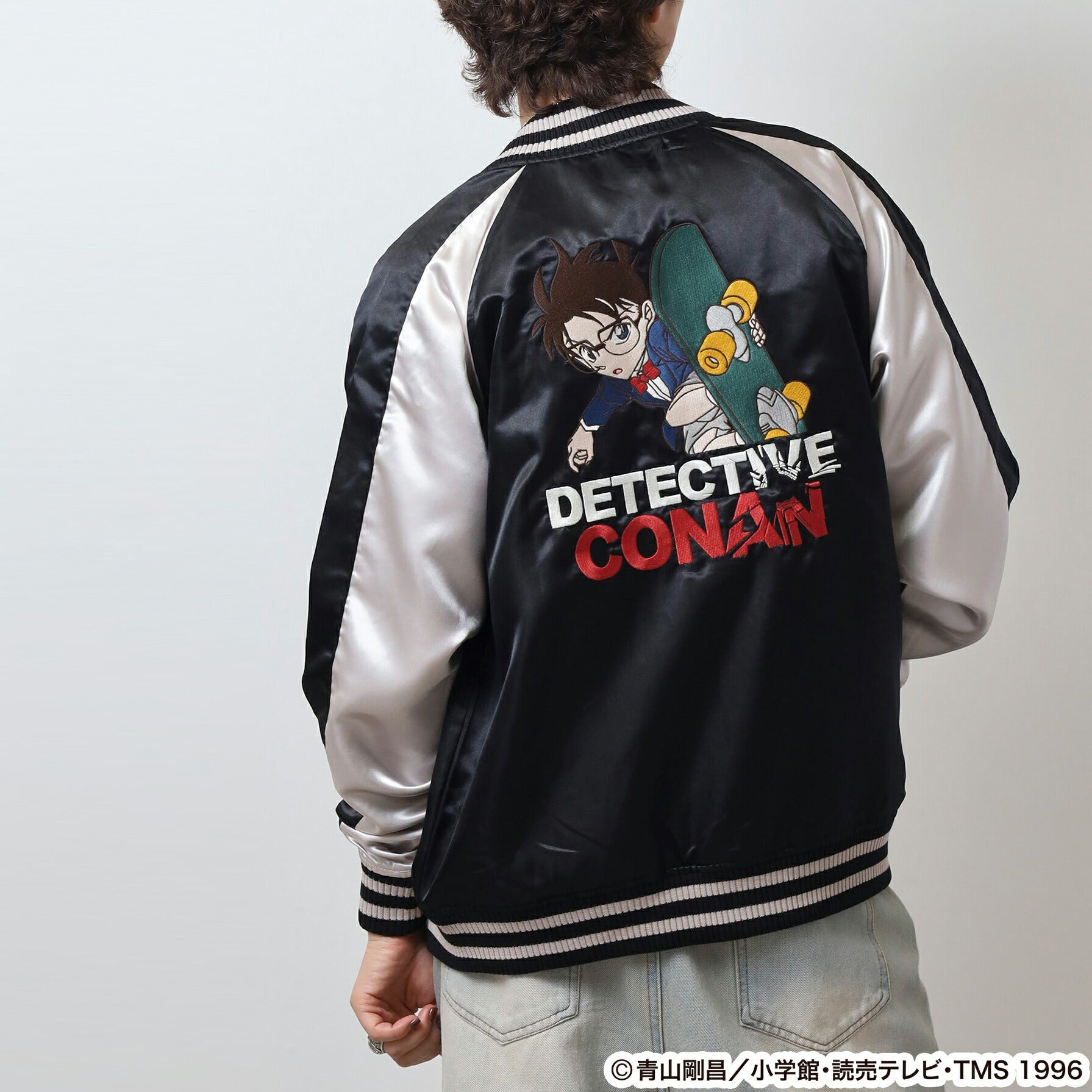 キャラクター 名探偵コナン スカジャン スケボー柄 羽織 アウター ジャケット レディース メンズ cn1851-395 