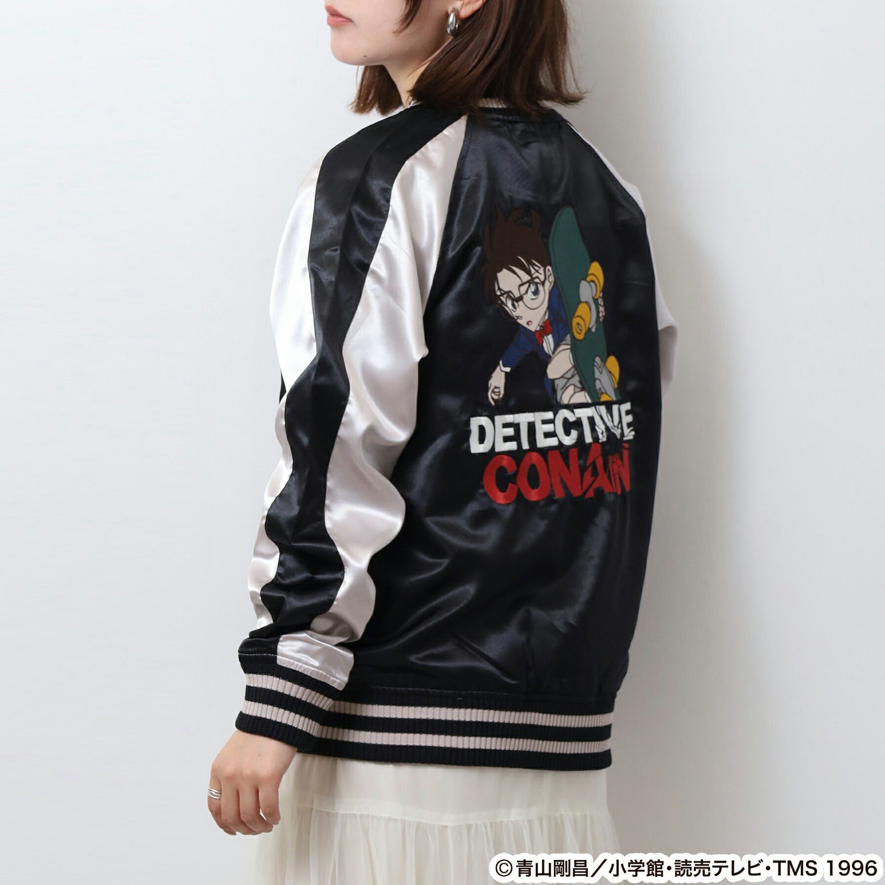 キャラクター 名探偵コナン スカジャン スケボー柄 羽織 アウター ジャケット レディース メンズ cn1851-395 